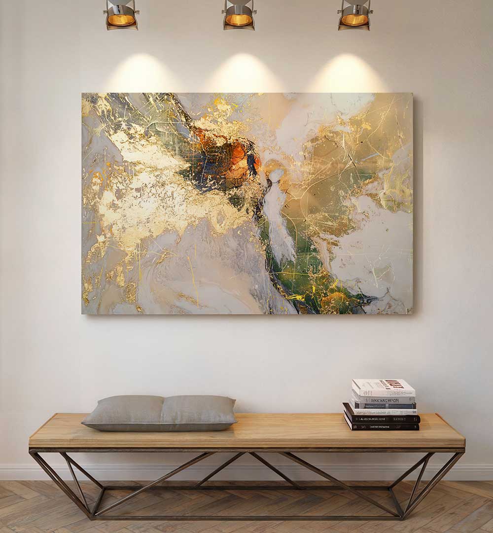 POPPIES ART ILLUSTRATION II , ABSTRACT PAINTINGS