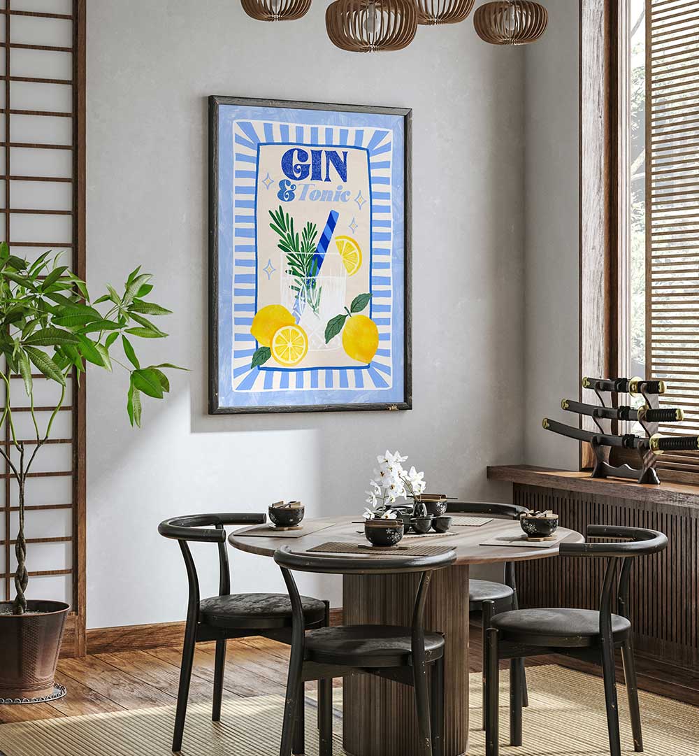 GIN AND TONIC V , BAR & CAFE ART