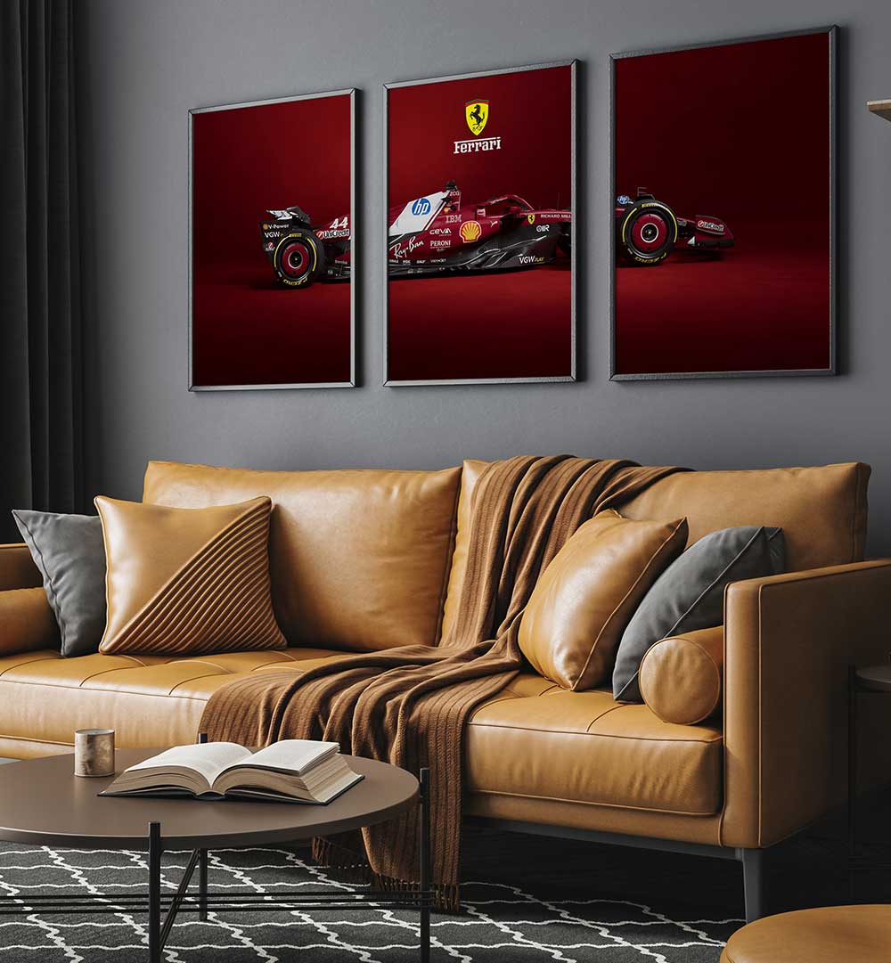 ICON OF SPEED , SET OF 3 PAINTINGS