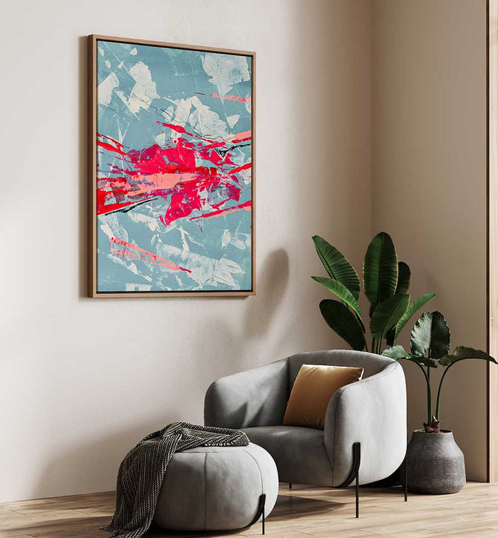 CRIMSON CHAOS BURST , ABSTRACT PAINTINGS