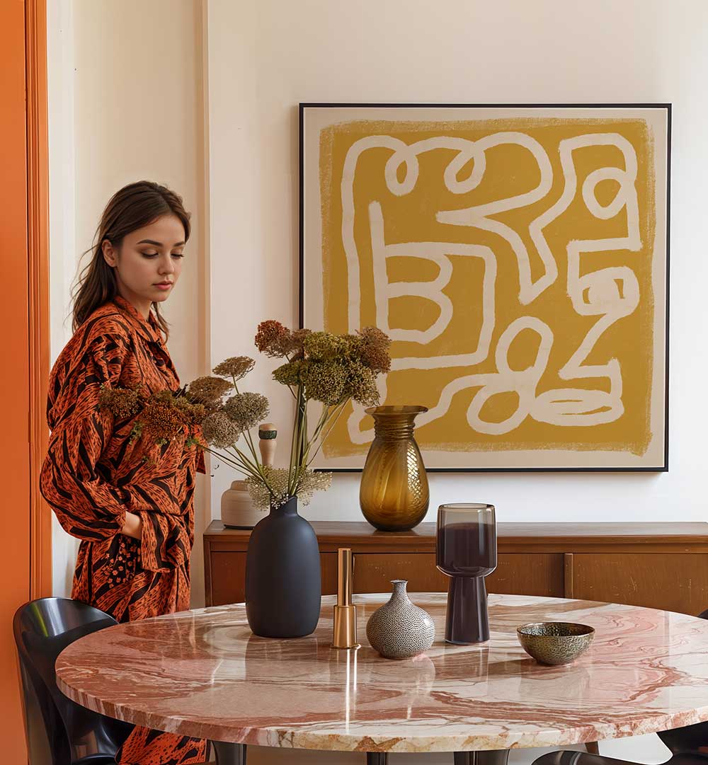 ABSTRACT LINE DRAWING , LINE ART PAINTINGS