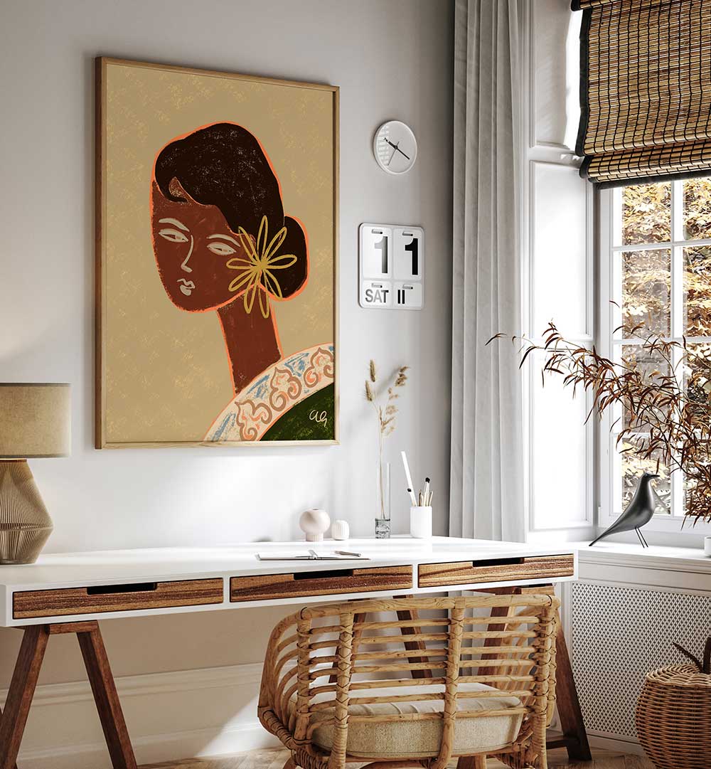 THE GREEN LADY, PORTRAITS & FIGURATIVE ILLUSTRATIONS
