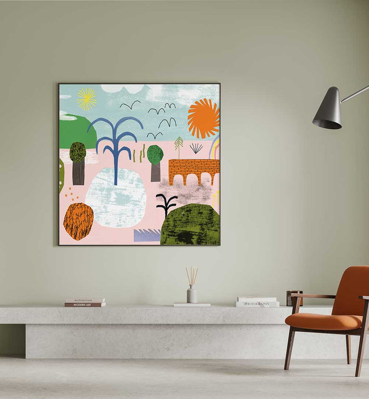 WHIMSICAL LANDSCAPE , KIDS ROOM PAINTINGS
