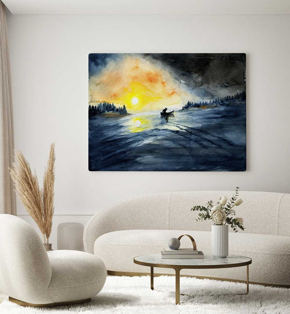 LAKE WASWANAPI , LANDSCAPE PAINTINGS