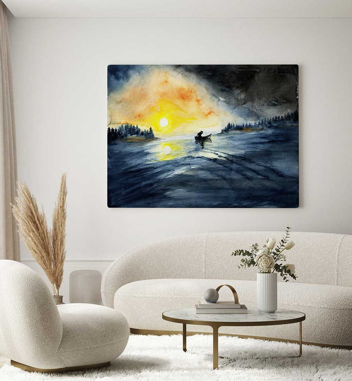 LAKE WASWANAPI , LANDSCAPE PAINTINGS