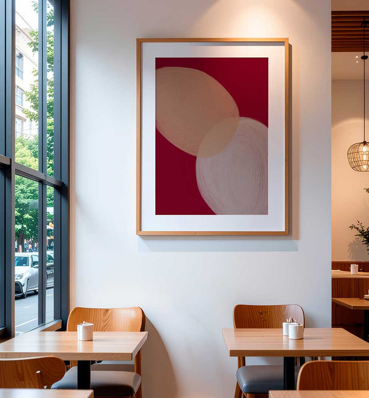 COLOUR PALETTE BURGUNDY , ABSTRACT PAINTINGS