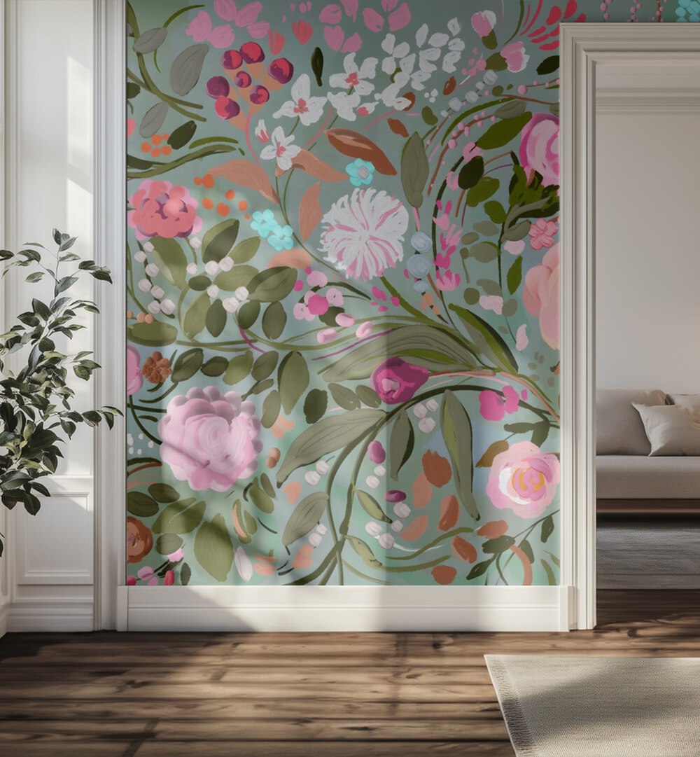 FLORAL WALL PAPER DEMO