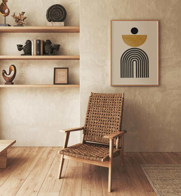 Stylish MID CENTURY II, BOHO ART PAINTINGS elevate your decor in any space, designed by THE MIUUS STUDIO.