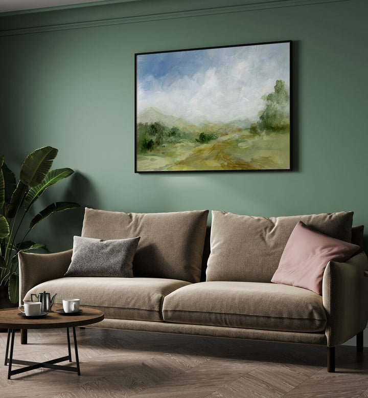 Serene Countryside Landscape Paintings enhance your home with tranquil rural beauty and timeless charm.
