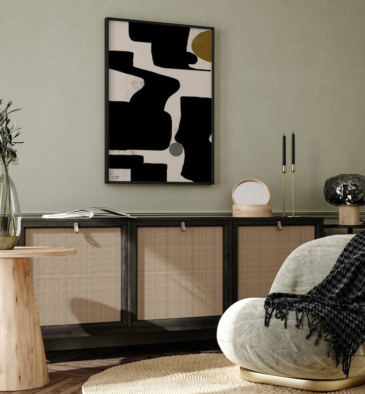 Captivating ABSTRACT ART NO. III, ABSTRACT PAINTINGS from The Miuus Studio enhances modern living spaces.