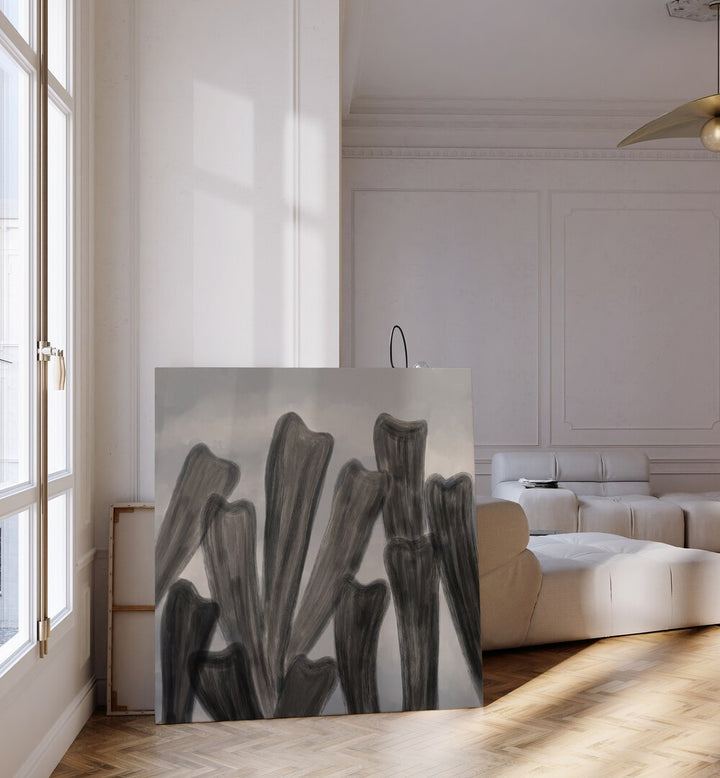 Elegant BOTANICAL ABSTRACT V, FLORAL FLOWER PAINTINGS enhance any space with contemporary nature-inspired charm.