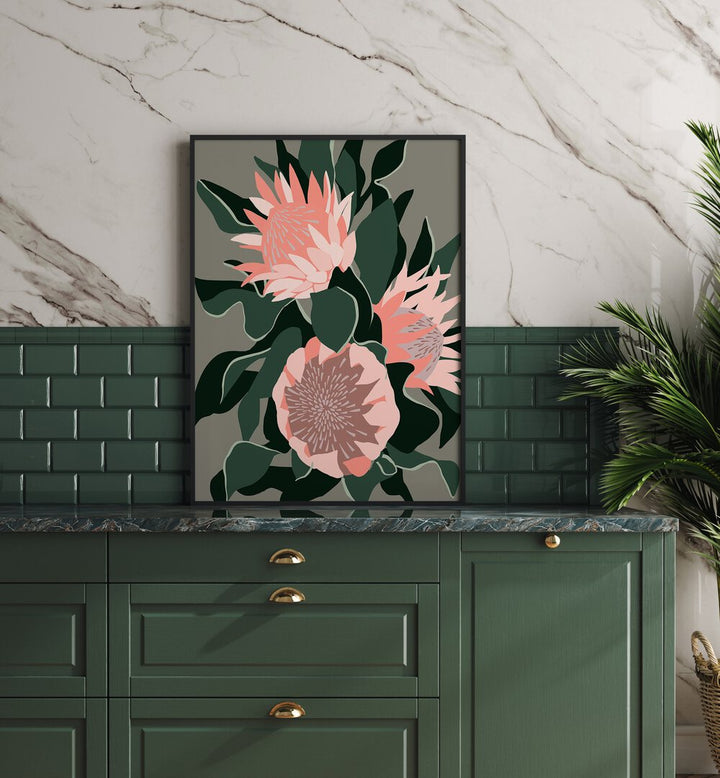 Vibrant FLORAL RHYTHM III artwork enhances decor, showcasing exquisite FLORAL FLOWER PAINTINGS for a serene ambiance.