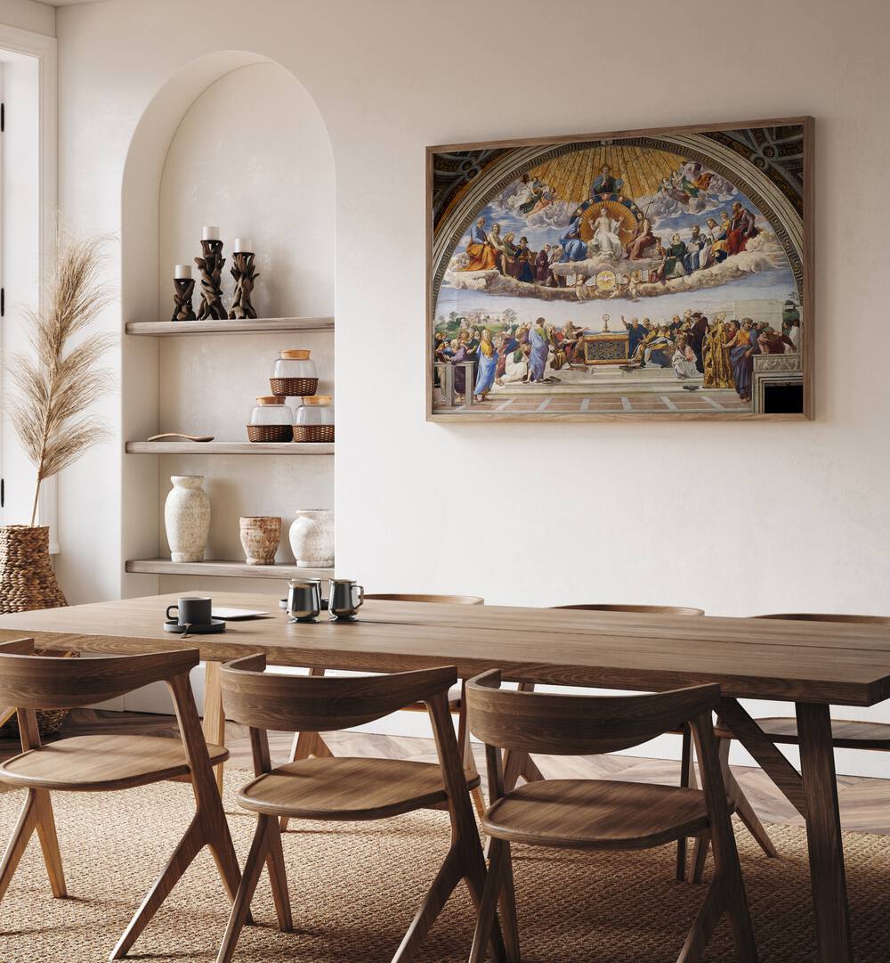 DISPUTATION OF THE HOLY SACRAMENT , VINTAGE PAINTINGS