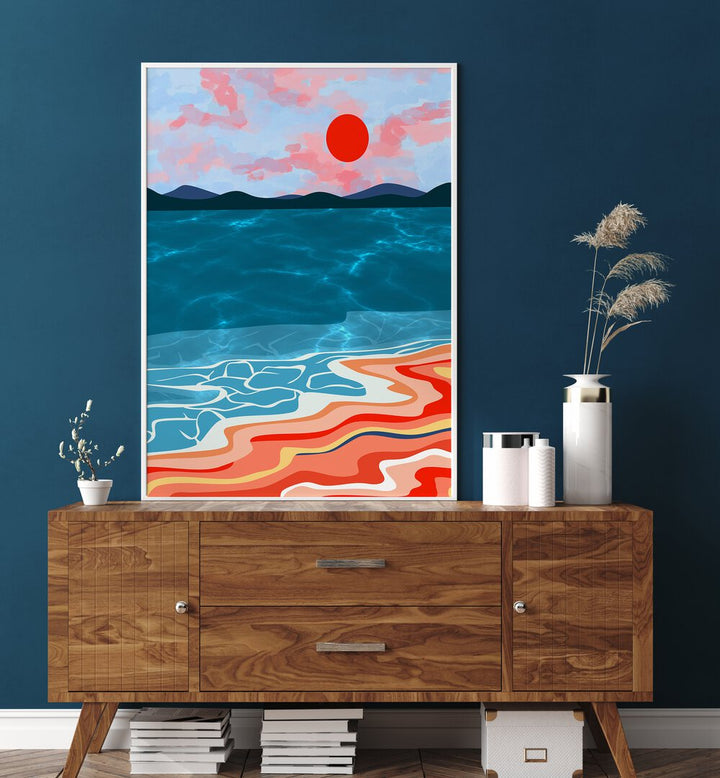 Bring the beach to your home with COASTAL HUES, BEACH PAINTINGS featuring serene ocean colors and vibrant sunsets.