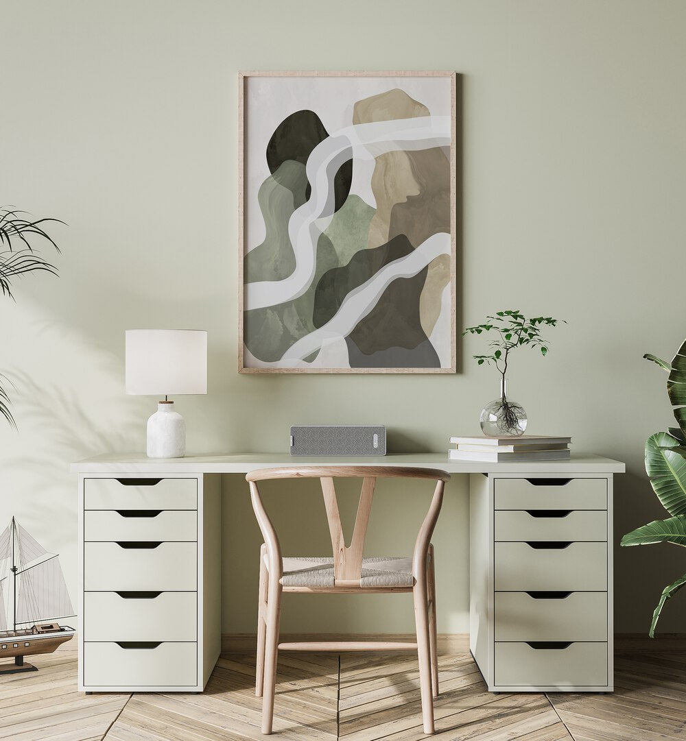 Elevate your space with ABSTRACT GREEN FORMS, stunning ABSTRACT PAINTINGS that enhance any decor style.