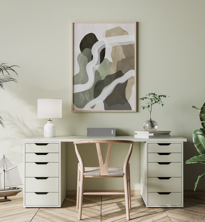 Elevate your space with ABSTRACT GREEN FORMS, stunning ABSTRACT PAINTINGS that enhance any decor style.