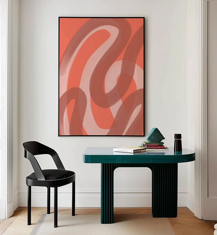 coral v by yopie studio abstract art paintings Artwork I placed on a wall