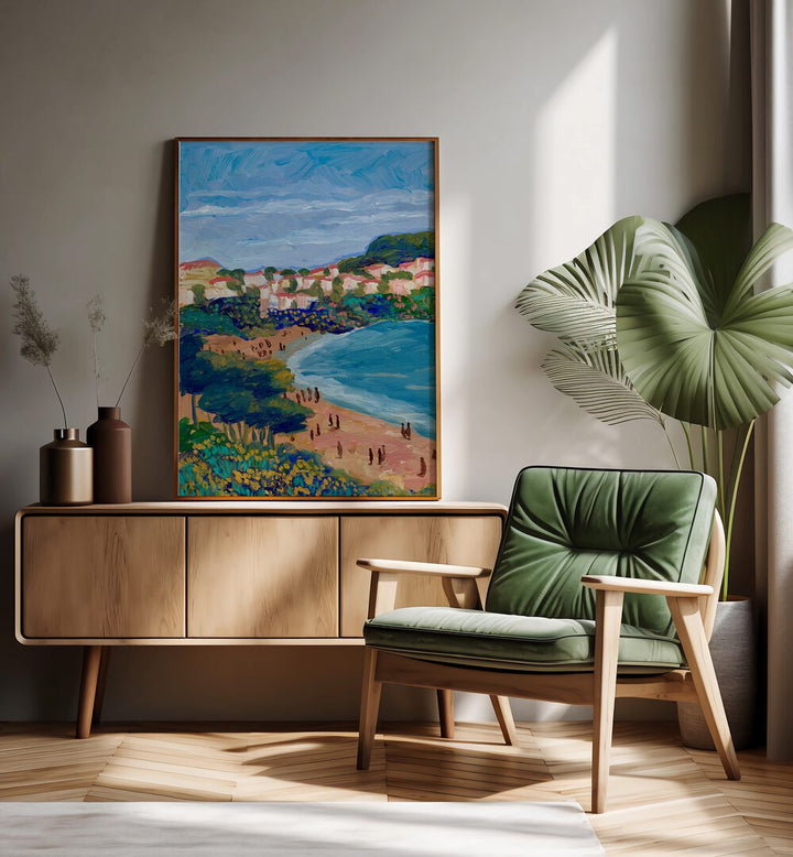 Transform your space with BAKER BEACH, LANDSCAPE PAINTINGS, capturing the beauty of coastal paradise by Eleanor Baker.