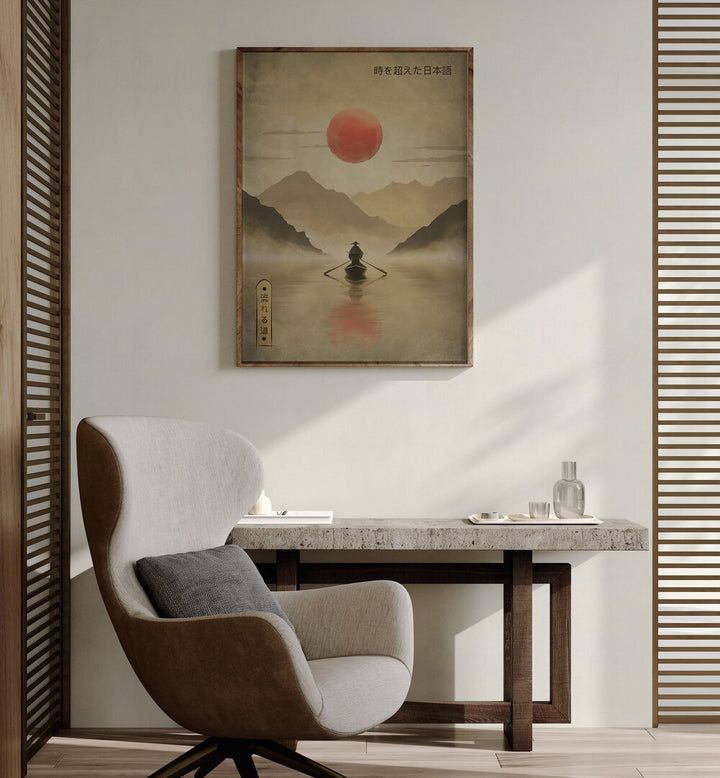 Experience tranquility with the RIVER OF SOLITUDE, JAPANESE PAINTINGS, enhancing any peaceful home decor.