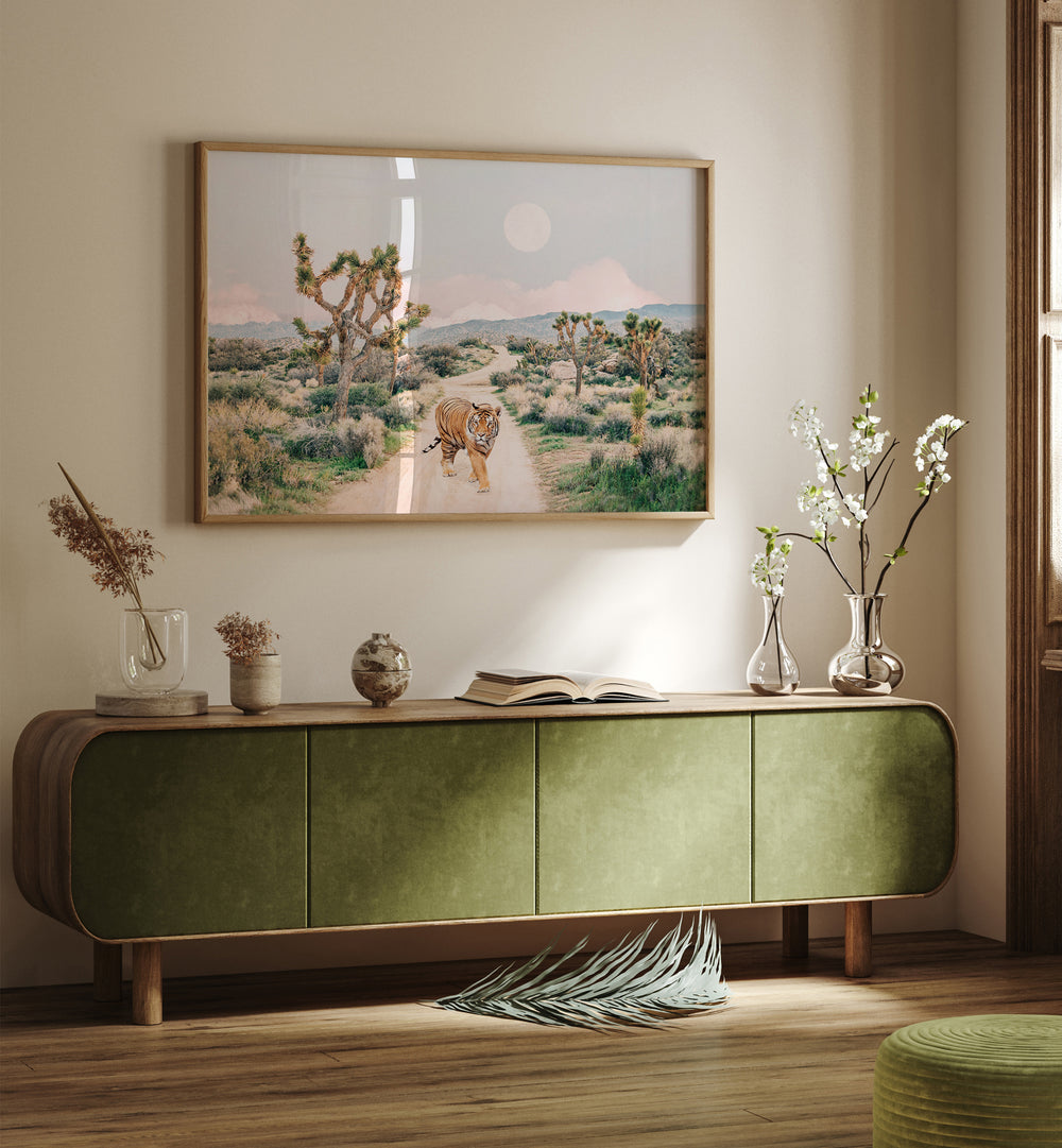 WANDERING TIGER, ANIMAL PAINTINGS brings adventure to your space with stunning artistry and vibrant design.