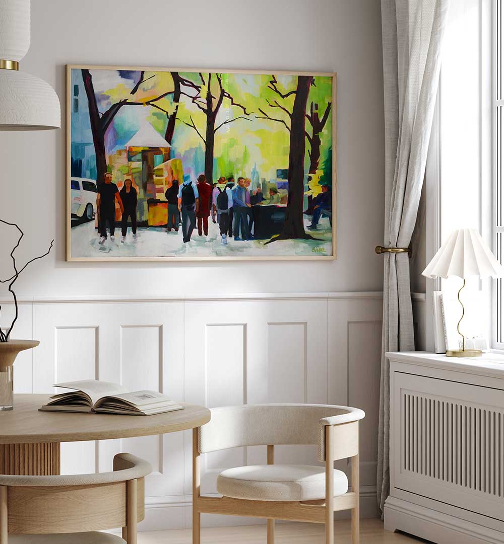 SUNDAY IN NEW YORK , LANDSCAPE PAINTINGS