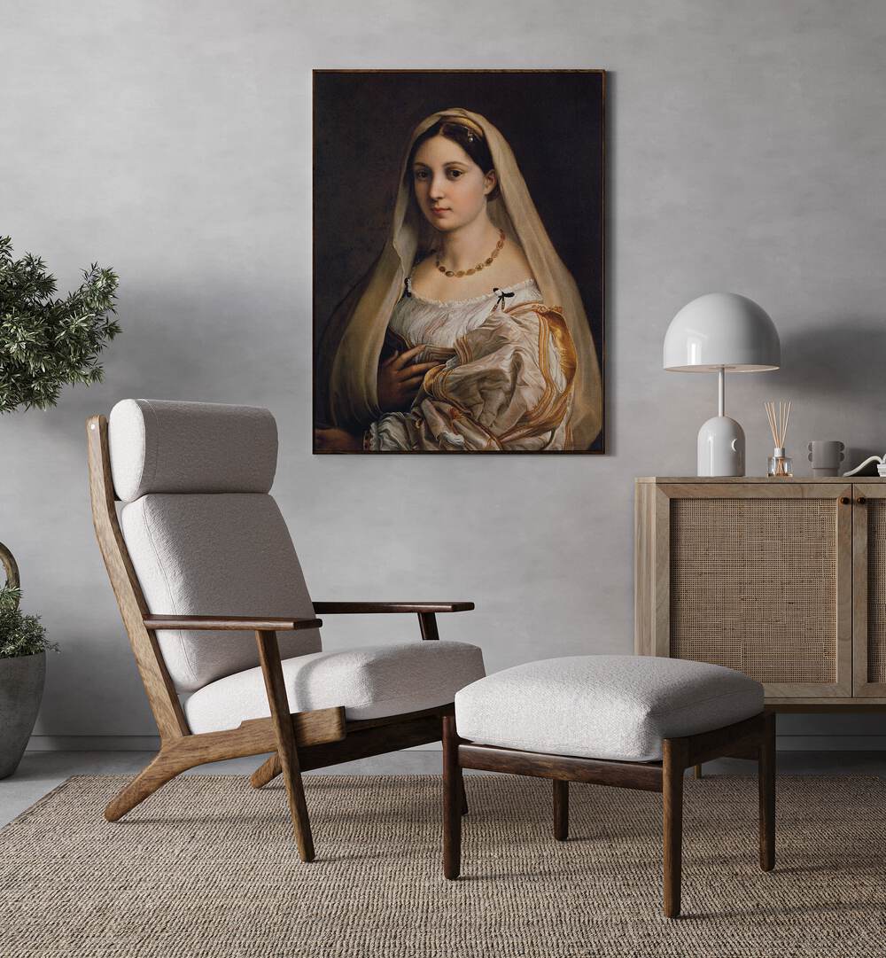 WOMAN WITH A VEIL , VINTAGE PAINTINGS