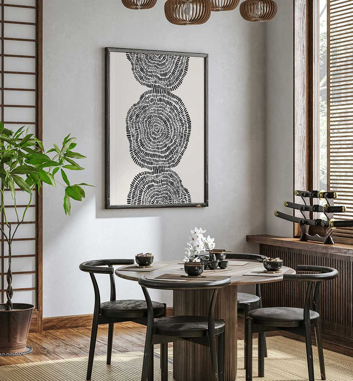 TRIBAL CIRCLES II , PATTERN ART PRINTS