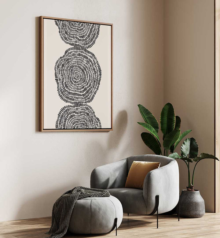 TRIBAL CIRCLES II , PATTERN ART PRINTS