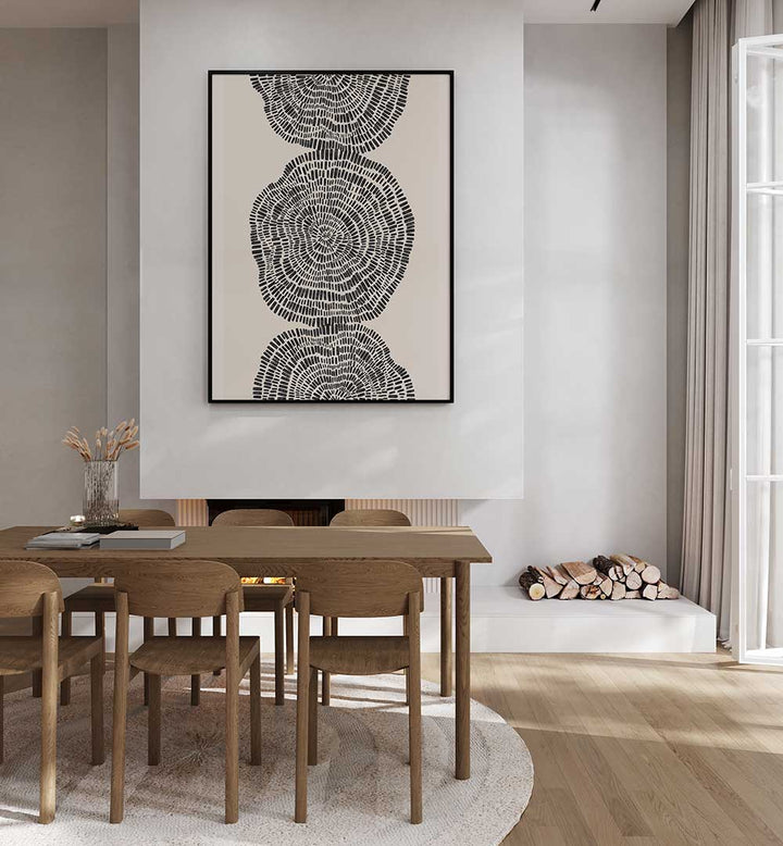 TRIBAL CIRCLES II , PATTERN ART PRINTS