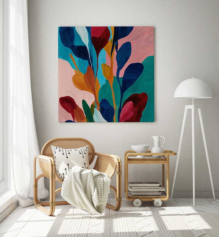 STUDIO PALETTE FLOWERS , ABSTRACT PAINTINGS