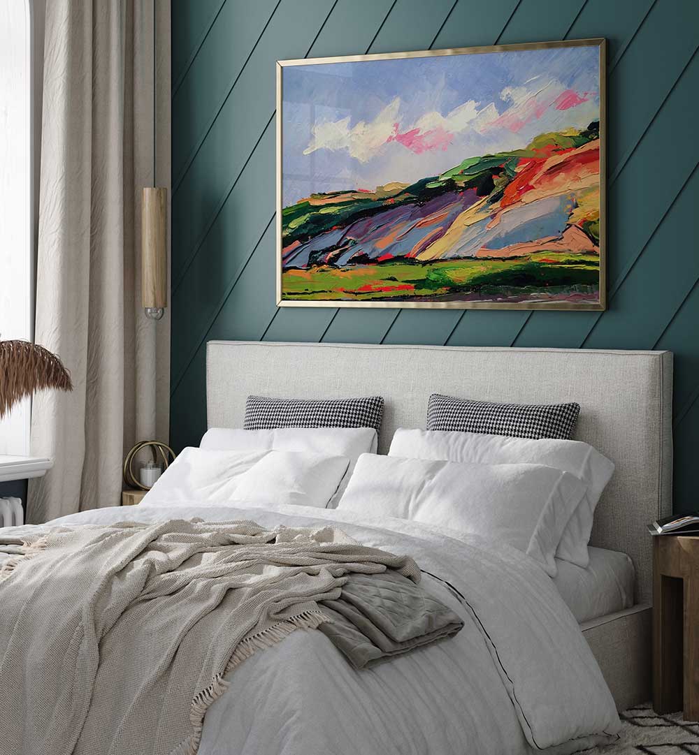 COLORFUL DUNES , LANDSCAPE PAINTINGS