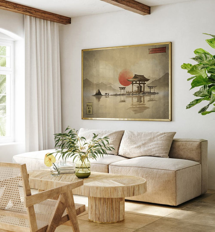 Elegant SHIZUKA NA SENSH, JAPANESE PAINTINGS, enhances your space with serene beauty and sophisticated design.