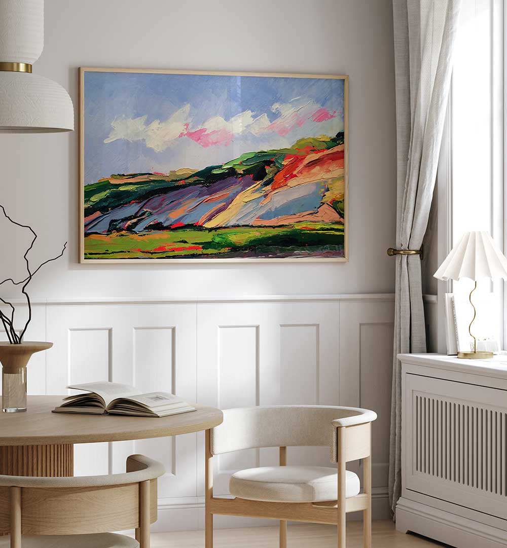 COLORFUL DUNES , LANDSCAPE PAINTINGS