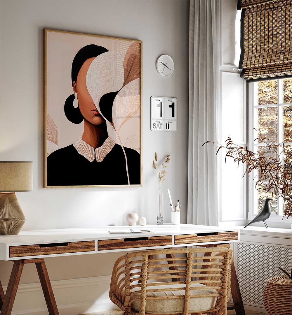 STUDIO PALETTE WOMAN , PORTRAITS & FIGURATIVE ILLUSTRATIONS