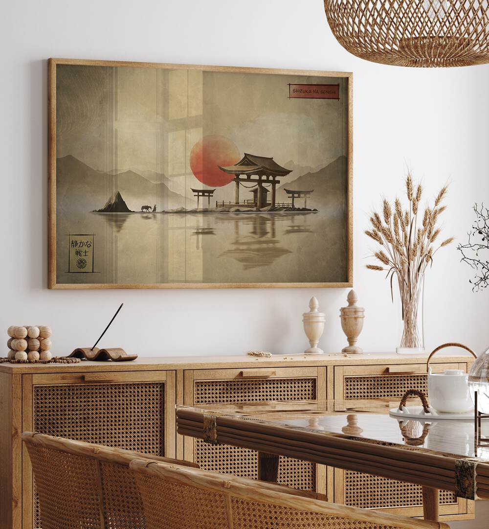 Tranquil SHIZUKA NA SENSH, JAPANESE PAINTINGS, enhances your space with serene beauty and elegance.