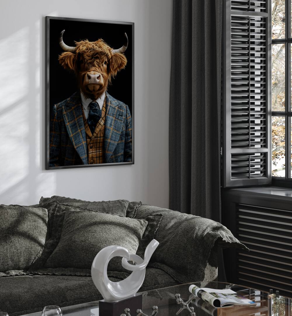 WILD SUITS - HIGHLAND CATTLE , ANIMAL PAINTINGS
