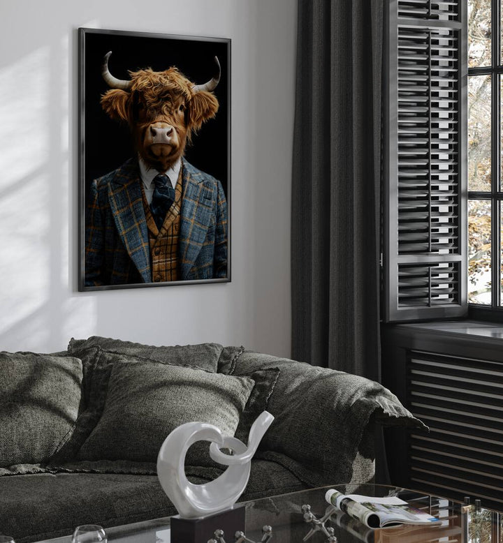 WILD SUITS - HIGHLAND CATTLE , ANIMAL PAINTINGS