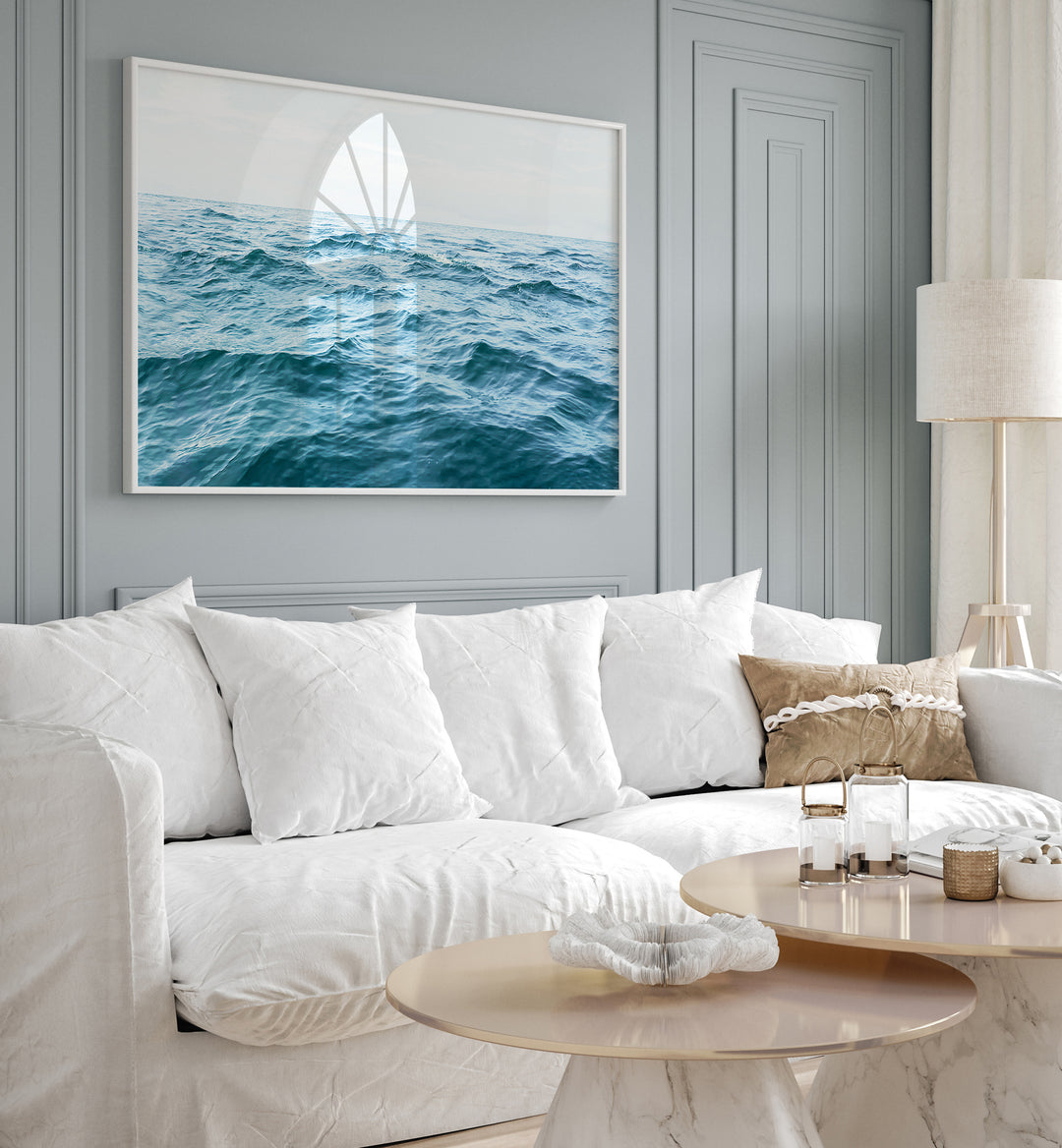 WAVY HORIZON , BEACH PAINTINGS