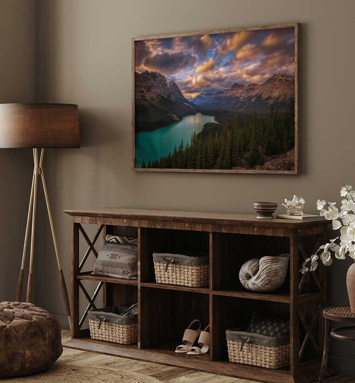 PEYTO LAKE AT DUSK , PHOTOGRAPHY PRINTS