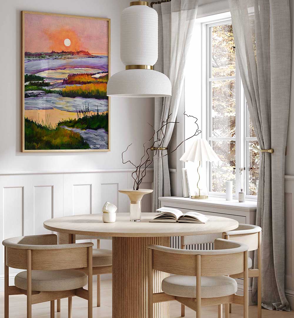 SUNSET , LANDSCAPE PAINTINGS