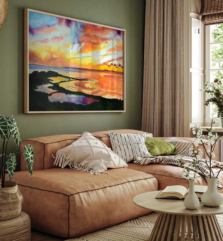 SUNSET II , BEACH PAINTINGS