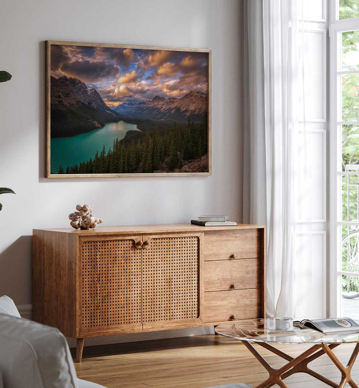 PEYTO LAKE AT DUSK , PHOTOGRAPHY PRINTS