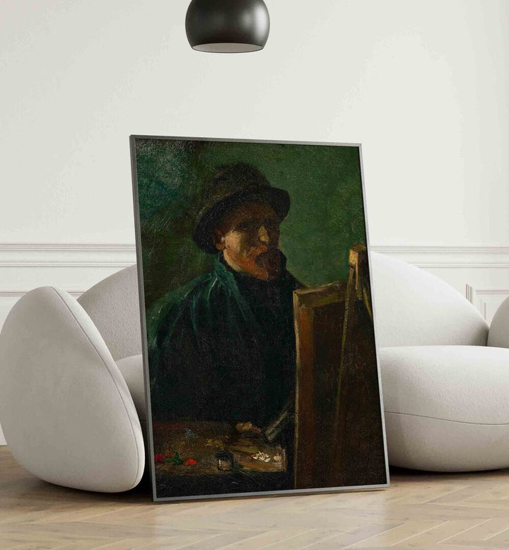 VAN GOGH'S SELF-PORTRAIT WITH DARK FELT HAT (1886), VINTAGE PAINTINGS