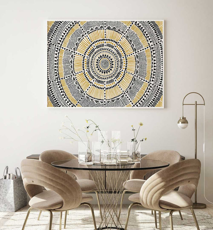 TRIBAL SUN , PATTERN ART PRINTS