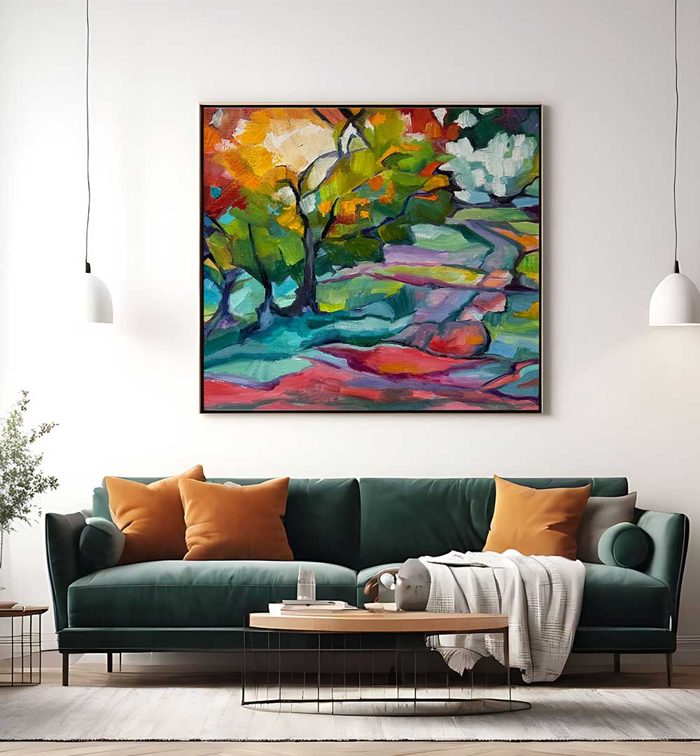 COLOURFUL PATH , LANDSCAPE PAINTINGS