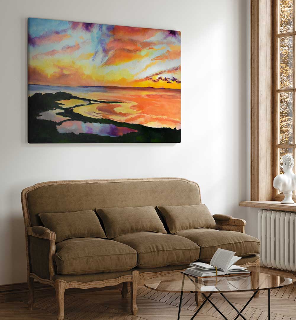 SUNSET II , BEACH PAINTINGS