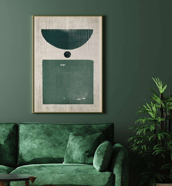 Elegant SOME EMERALD AFFAIRS, GEOMETRIC ART PRINTS showcasing abstract shapes, enhancing modern interiors with style.