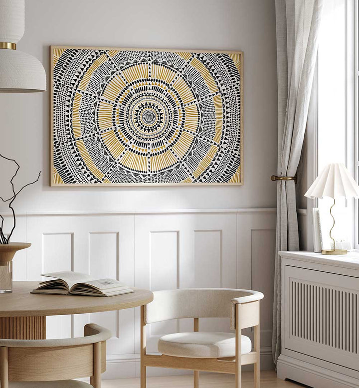 TRIBAL SUN , PATTERN ART PRINTS