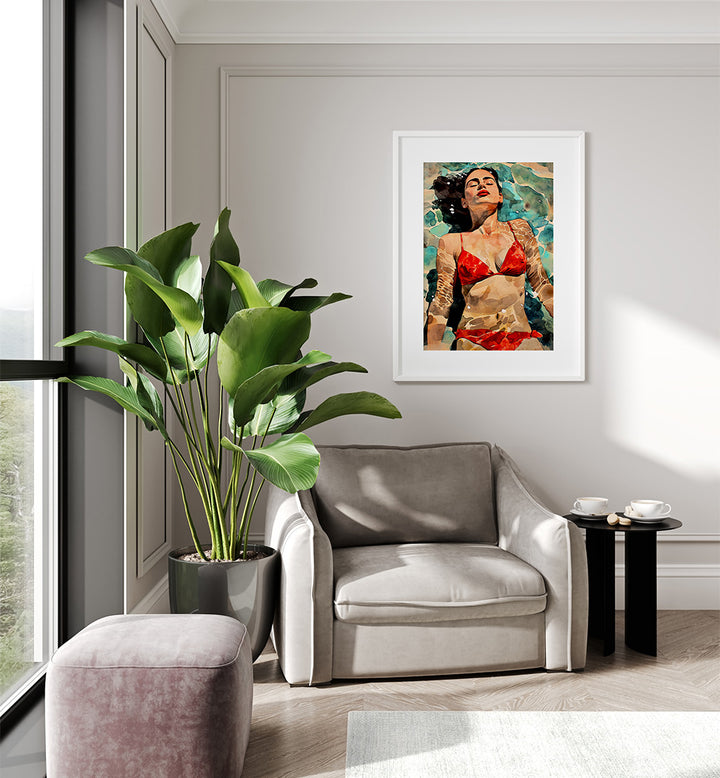 WOMAN LIFE WARM BATH , FASHION POSTERS