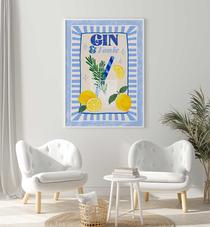 GIN AND TONIC V , BAR & CAFE ART